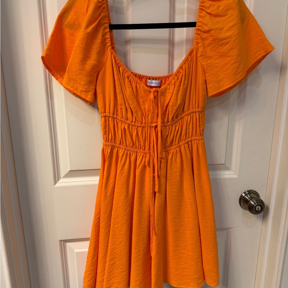 Gianni Bini Bright Orange Dress